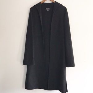 Brooks Brothers Long Black Wool Jacket size 8